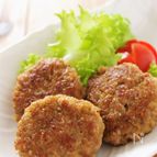 冷凍おかず、海苔の佃煮味のハンバーグ