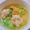あーちゃん·͜· ♡の作ってみた!投稿(【くたくた白菜と鶏だんごのスープ】子供が喜ぶ♡︎簡単レシピ)