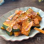 あまじょっぱさが最高！【かぼちゃとベーコンの照り焼き】