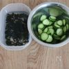 5分で完成♪わかめときゅうりのナムルの下準備