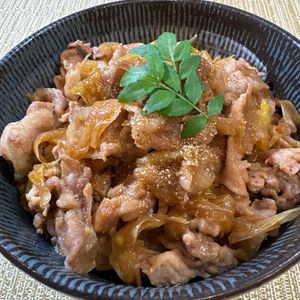 楽ラク手抜キッチン🐶🐾の作ってみた!投稿(旨味がジュワっと染みる【ネギ豚丼】)