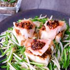 豆腐と赤魚の豆豉蒸し