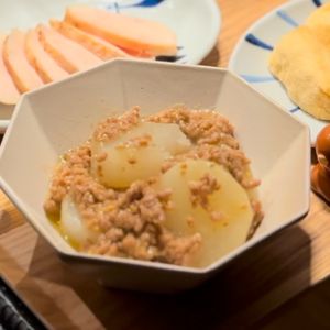 funinmans_mesiの作ってみた!投稿(＼大根使い切り! ／味しみ大根 肉みそあんかけ)
