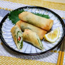 海老とポテトのチーズ揚げ春巻き