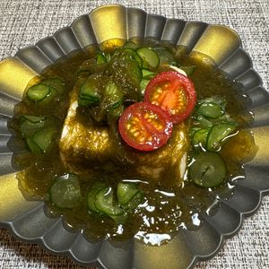 楽ラク手抜キッチン🐶🐾の作ってみた!投稿(【もずく酢冷奴】毎日でも食べたい！速攻で1品！)