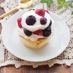 春巻きの皮で。器も食べられる！おうちパフェ