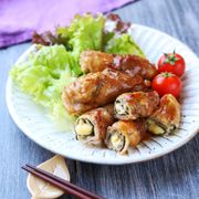 とろけるチーズの大葉肉巻き　