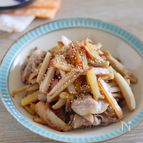 豚肉入り！さつまいもとれんこんの甘辛きんぴら