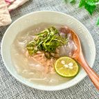 【割って浸すだけ】ライスペーパーでお手軽ワンタン風スープ
