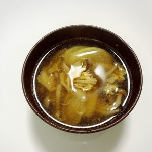 曖昧の作ってみた!投稿(【キノコとマコモダケのかきたま汁】ダイエットにもお勧め)