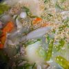 まゆのの作ってみた!投稿(具沢山でおかずになる！豚こまと秋が詰まったごま味噌とん汁)