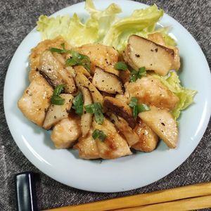 M＊Pの作ってみた!投稿(☆ささみとエリンギのレモンバター醤油炒め☆)