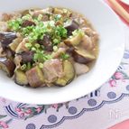 豚バラ肉とナスの大根おろしあんかけ