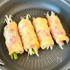 カリッと香ばしい！《豚ニラもやしの油揚げロール》の工程3