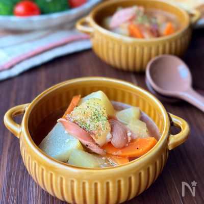 冬瓜と人参のほっこりスープ