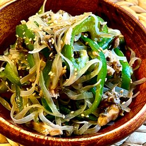michuの作ってみた!投稿(塩こんぽん酢《ピーマンたっぷり♡春雨ツナサラダ》)