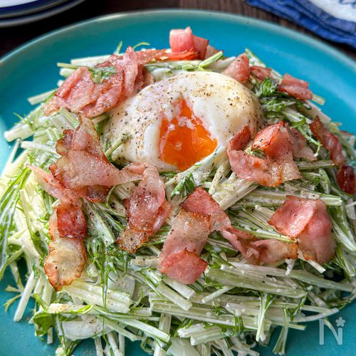 野菜苦手な夫も大絶賛♪【水菜と新たまのシーザー】