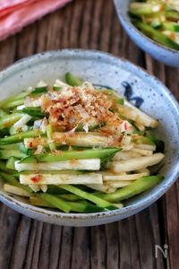 柚子胡椒香る【きゅうりと長芋のおかかぽん酢】