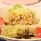 アツアツドレッシングのレタスサラダ