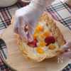 冷凍パイシートで作る❣️クリスマスバスケットケーキの工程7