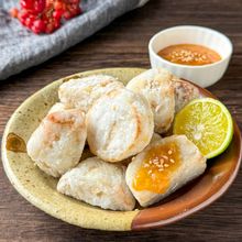 サクもち食感！【里芋の唐揚げ こっくり味噌だれ】