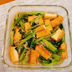 aym321の作ってみた!投稿(ごはんが進む！厚揚げと小松菜のしらすとろみ煮)