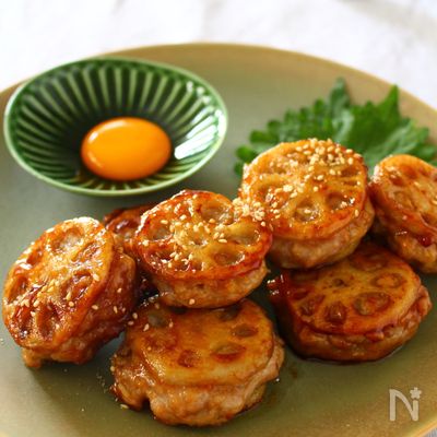 れんこん鶏つくね。