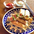 余った餃子の皮で！ウインナーいんげんロール