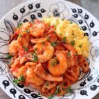ボリュームおかず！れんこんとカニカマのエビチリ風