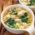 豆腐と小松菜とえのき《トロトロ♡かき玉中華スープ》