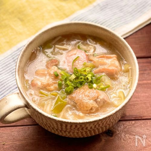 【ネギ味噌チキンスープ】こっくりとろうま！褒められスープ♡