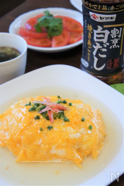 和風あんかけオムライス♪手軽で褒められ味♡白だしを大活用！