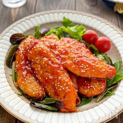 【揚げない×節約×満腹】鶏ささみの揚げないヤンニョムチキン