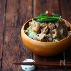 おろしりんごダレの焼肉ごはん。