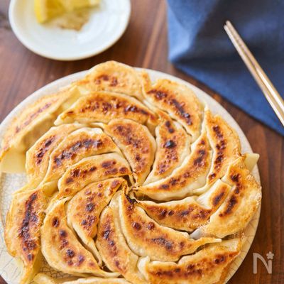 【大葉でさっぱりヘルシー】梅ささみ餃子