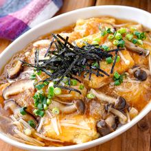 【揚出し豆腐のみぞれきのこあん】フライパンで楽々♪