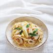 竹輪とネギの和風パスタ