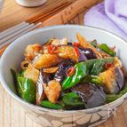 15分！リピ確！＼ なすと豚肉の旨辛味噌炒め／