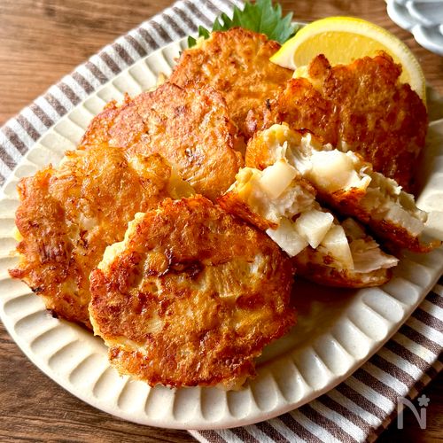 切って混ぜて焼くだけ!【ささみ長芋つくね】米粉でもちふわ♪
