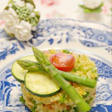 彩り野菜の簡単カレーピラフ