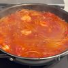 忙しい日の救世主！ワンパン【海老のトマトクリームパスタ】の工程3