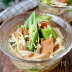 夏バテでも食べれる★オクラとえのきのさっぱり梅和え