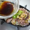 フライドガーリックで食べる鉄板ジュージューカルビ焼肉の工程5