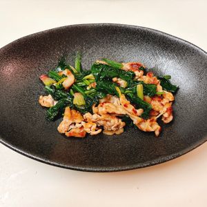りんの作ってみた!投稿(ほうれん草と豚こま《極旨♡オイスター炒め》)