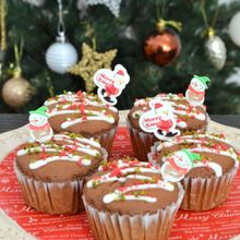 簡単クリスマススイーツ、バター不使用米粉のココアマフィン