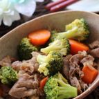 フライパンでコク旨♪牛肉とブロッコリーのオイスターソース炒め
