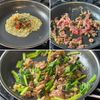 ビールが欲しくなる!【牛肉と小松菜の辛焼きそば】の工程2