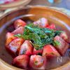 パリッと新食感！トマトと素揚げバジルのハニーレモンサラダの工程4