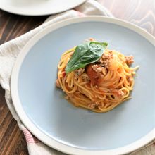 【ワンポットパスタ】トマトたっぷりミートソースパスタ