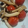 ミナの作ってみた!投稿(『しめじと丸ごとミニトマトのガーリック炒め』)